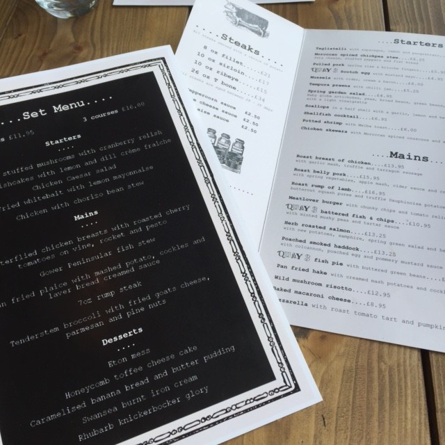 quay three menu swansea marina