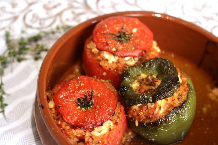 gemista - stuffed peppers recipe