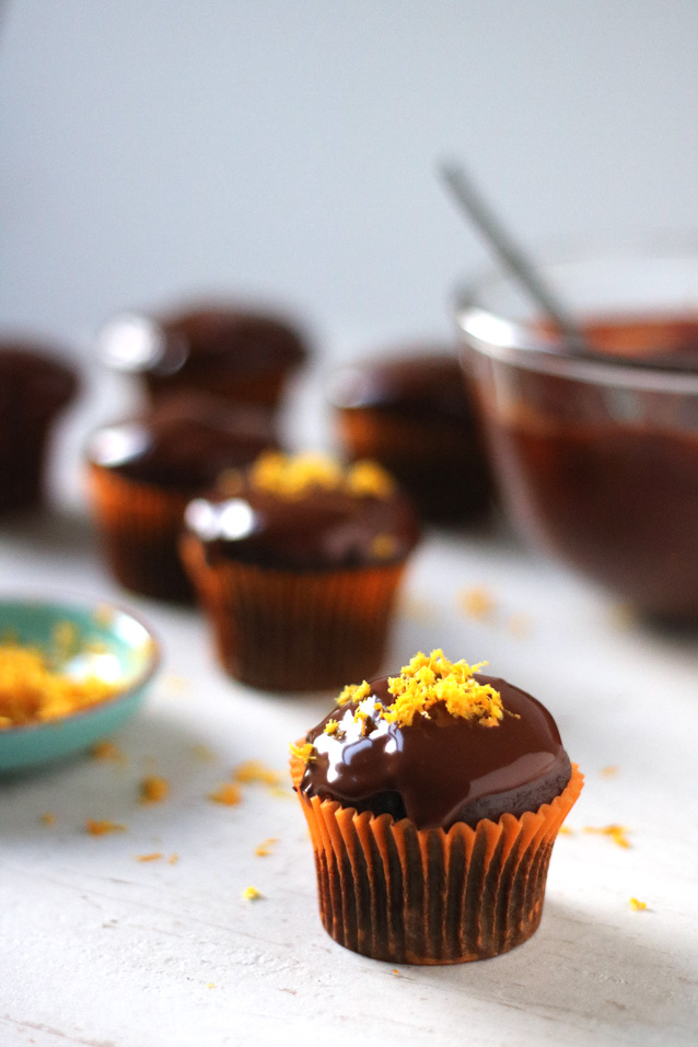dark chocolate cupcake
