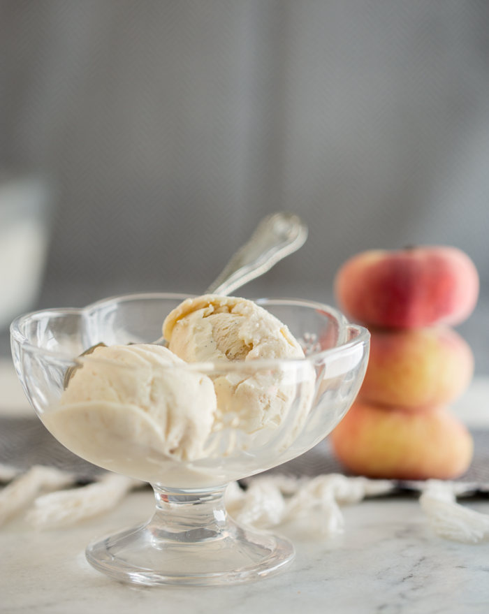peach ice cream