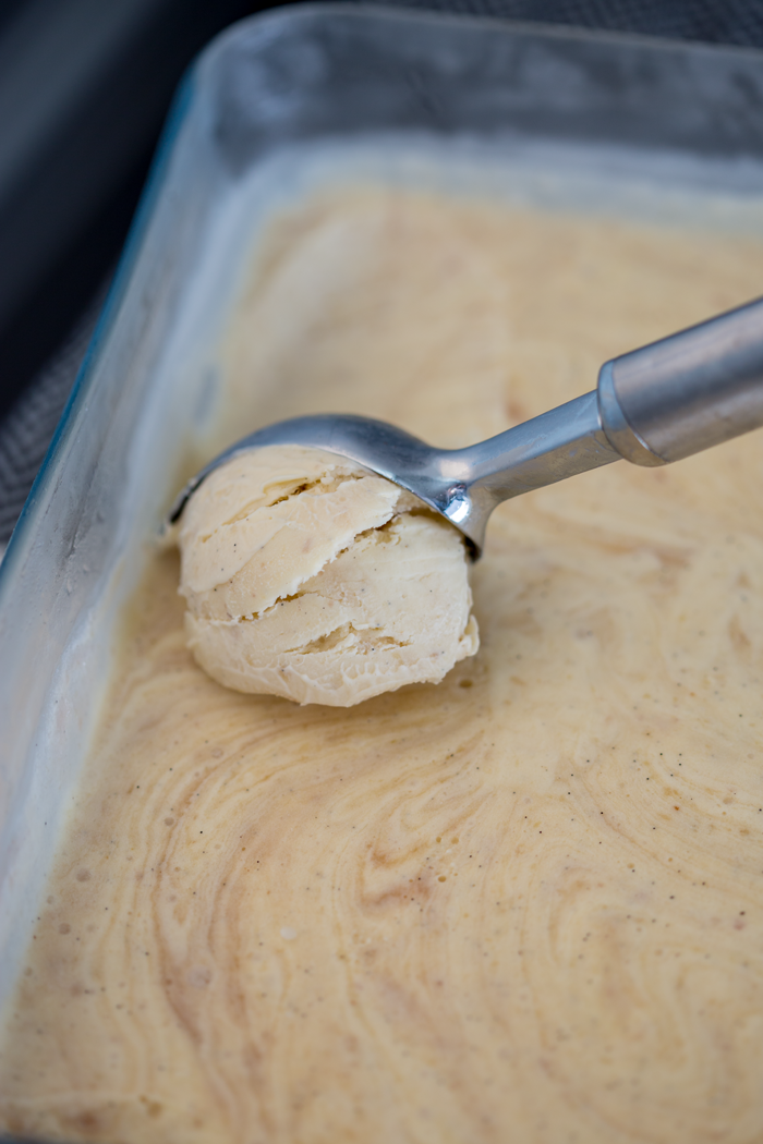 peach ice cream
