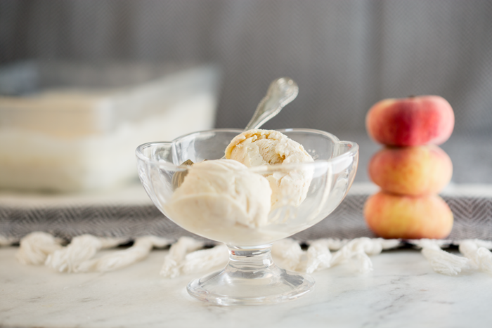 peach ice cream